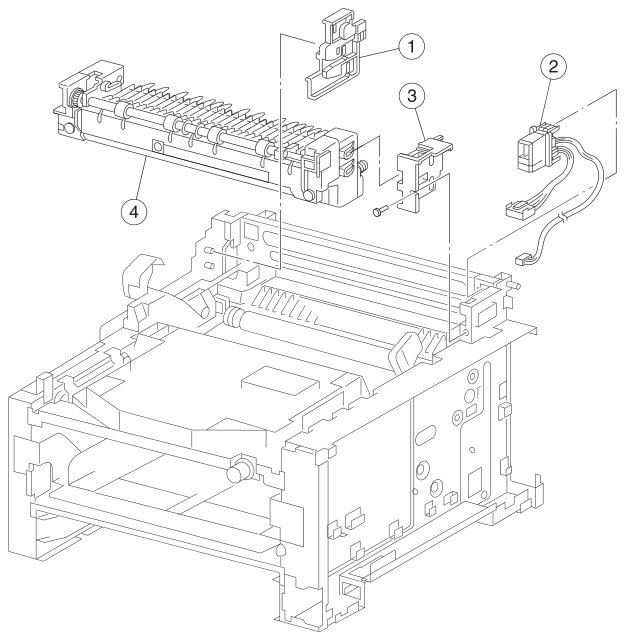 Assembly 6: Fuser parts diagram - IBM Infoprint 1226 (4526) Parts