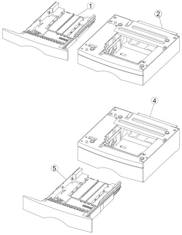 Assembly 9: Options parts diagram - IBM Infoprint 1222 (4922) Parts