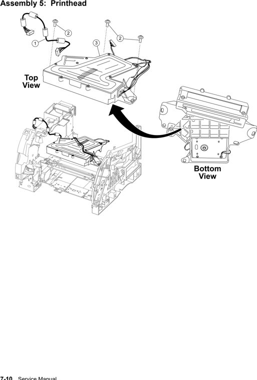 Assembly 5: Printhead parts diagram - IBM Infoprint 1532, 1552, 1572 (4536 4537 4538) Parts