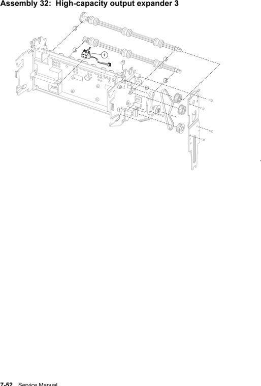Assembly 32: High-capacity output expander 3 parts diagram - IBM Infoprint 1532, 1552, 1572 (4536 4537 4538) Parts
