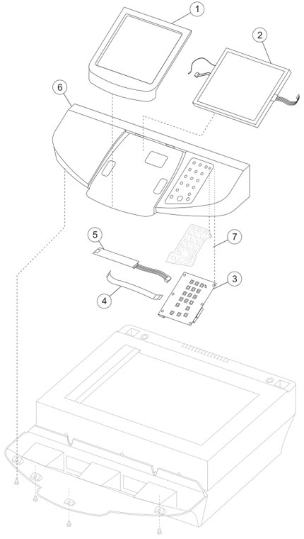 Assembly 2: Control panel parts diagram - IBM Infoprint M40 4896 Parts