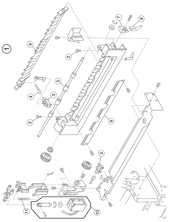 Assembly 2: Covers 2 parts diagram - IBM Infoprint 1228 (4928) Parts