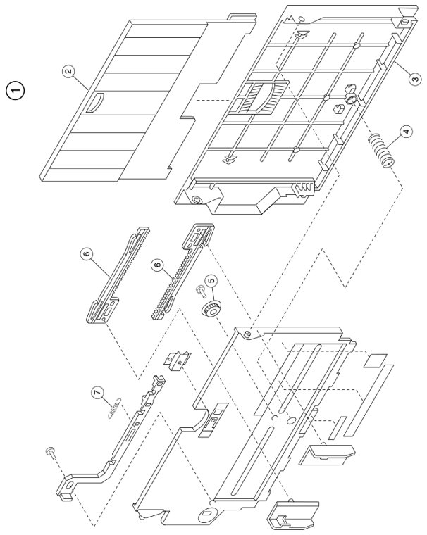 Assembly 5: Covers 5 parts diagram - IBM Infoprint 1228 (4928) Parts