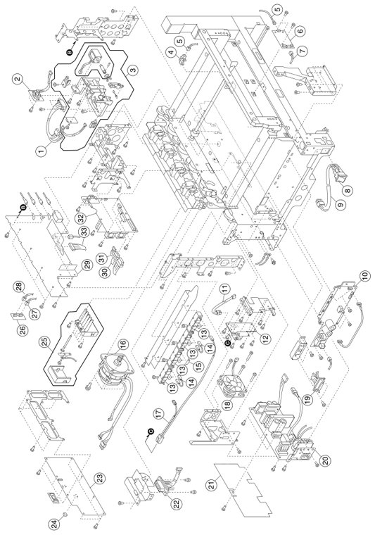 Assembly 10: Electrical (Continued) parts diagram - IBM Infoprint 1228 (4928) Parts