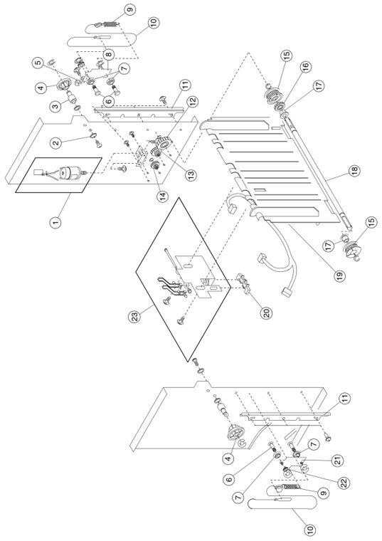 Assembly 28: Finisher Elevator parts diagram - IBM Infoprint 1228 (4928) Parts