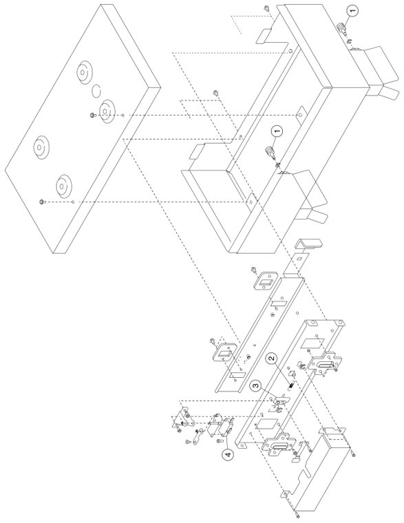 Assembly 30: Finisher Docking 1 parts diagram - IBM Infoprint 1228 (4928) Parts