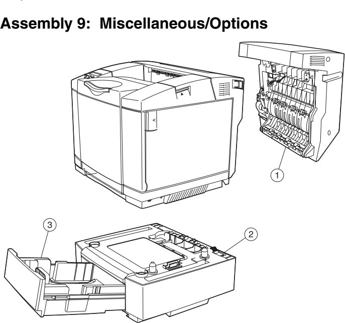 Assembly 9: Miscellaneous/Options parts diagram - IBM Infoprint 1334n (4934) Parts
