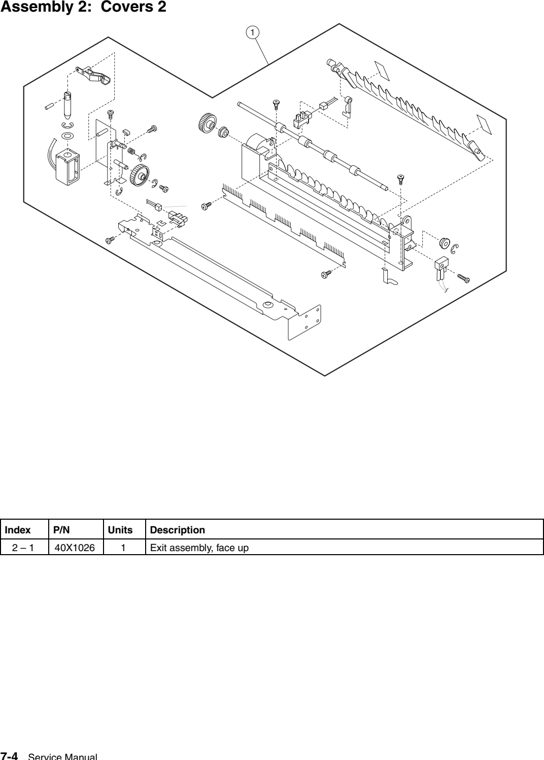 Assembly 2: Covers 2 parts diagram - IBM Infoprint 1567 (4935) Parts