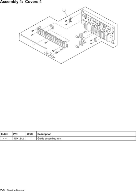 Assembly 4: Covers 4 parts diagram - IBM Infoprint 1567 (4935) Parts