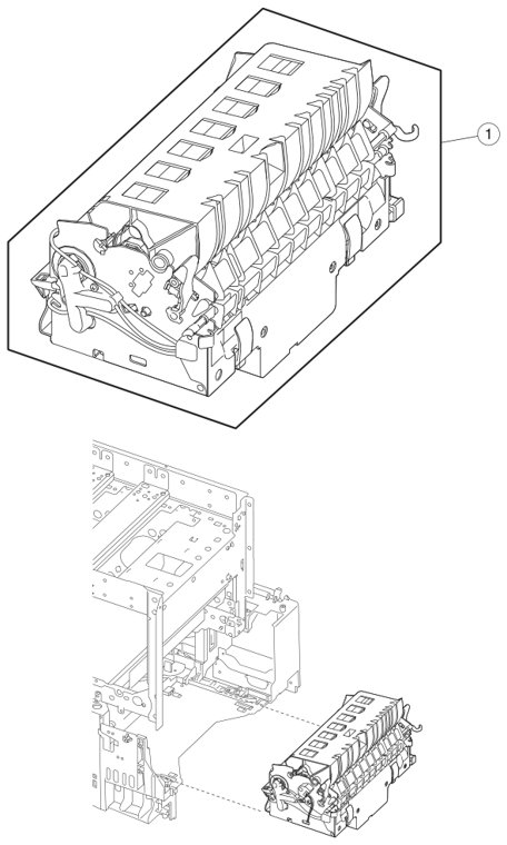 Assembly 3: Fuser assembly parts diagram - IBM Infoprint 1654 & 1664 Parts (4929, 4930)