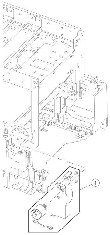 Assembly 19: BOR drive assembly parts diagram - IBM Infoprint 1654 & 1664 Parts (4929, 4930)