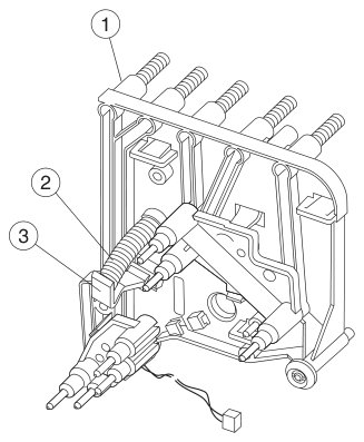 Assembly 20: Cartridge contact assembly parts diagram - IBM Infoprint 1654 & 1664 Parts (4929, 4930)