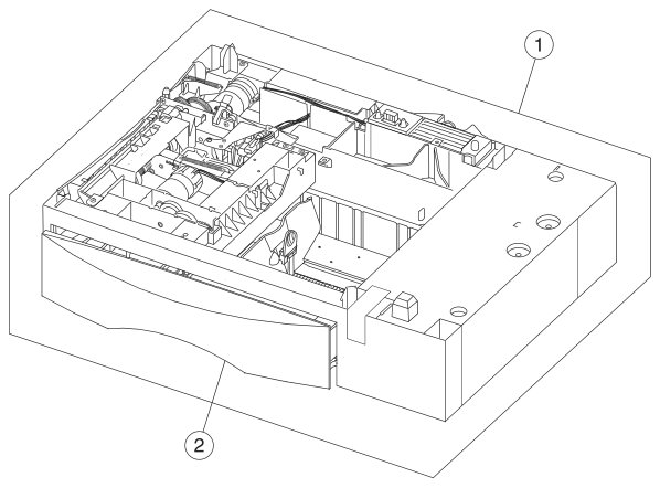 Assembly 33: Envelope option parts diagram - IBM Infoprint 1654 & 1664 Parts (4929, 4930)