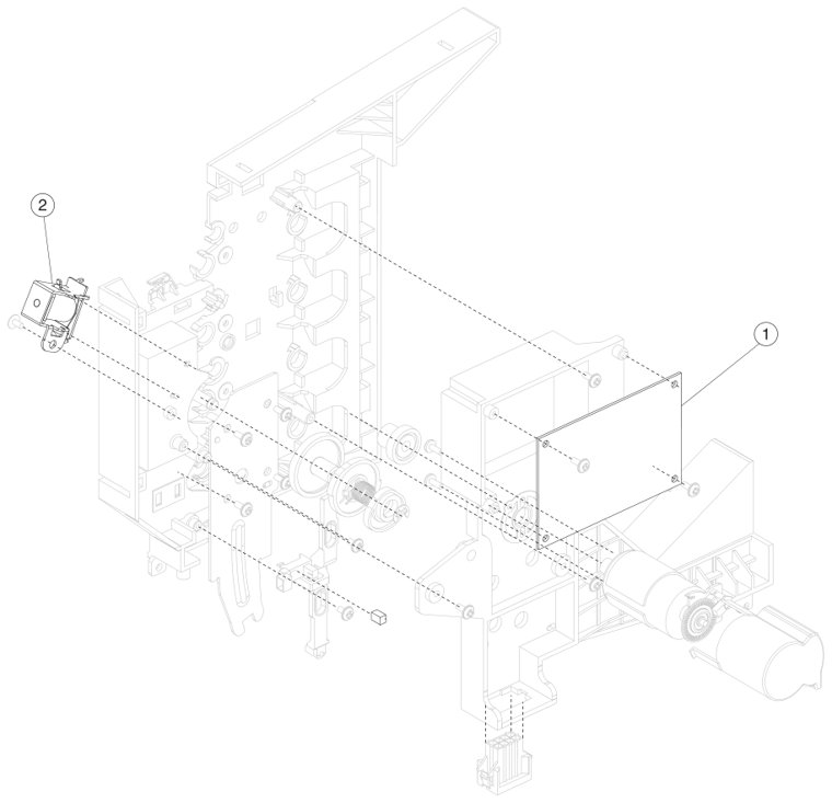 Assembly 20: 4-bin mailbox assembly #3 parts diagram - IBM Infoprint 1850 1860 1870 1880 MFP Parts (4548, 4566, 4567, 4568)