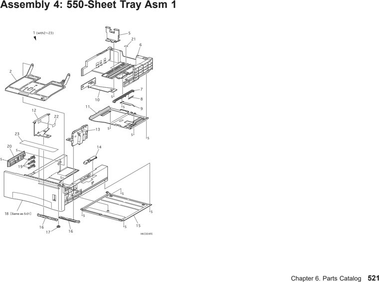 Assembly 8: Sameas5-01 parts diagram - IBM Infoprint 21 4322 Parts