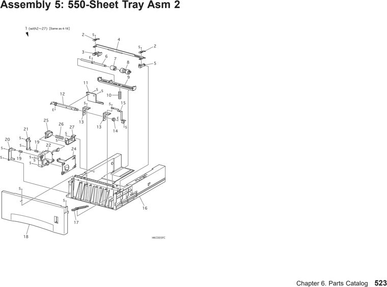 Assembly 10: Sameas4-18 parts diagram - IBM Infoprint 21 4322 Parts