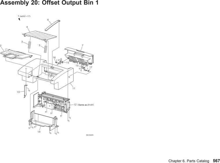 Assembly 31: Sameas21-01 parts diagram - IBM Infoprint 21 4322 Parts