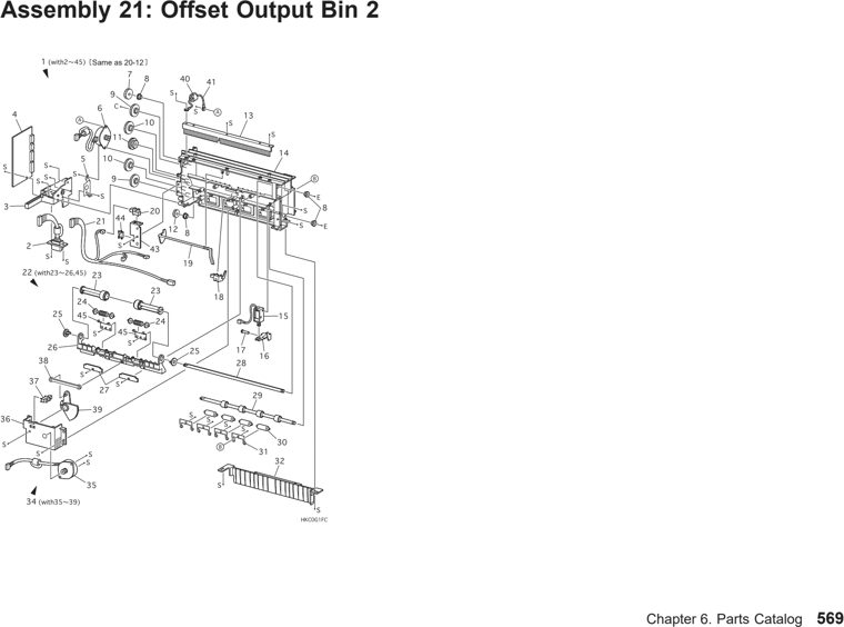 Assembly 33: Sameas20-12 parts diagram - IBM Infoprint 21 4322 Parts