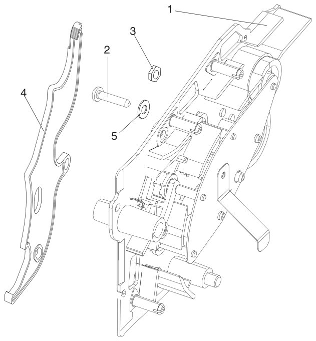 Assembly 6: Paper Feed - Alignment parts diagram - Lexmark Optra S Parts