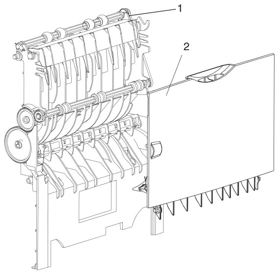 Assembly 7: Paper Feed - Output parts diagram - Lexmark Optra S Parts