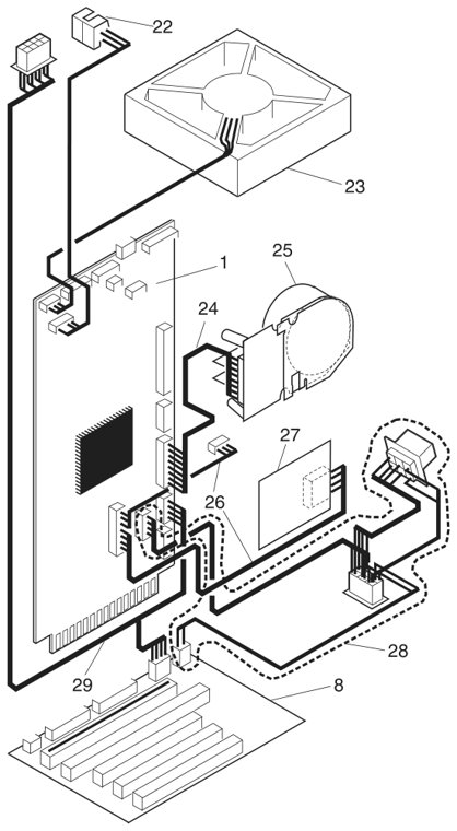 Assembly 14: Electronics (continued) parts diagram - Lexmark Optra S Parts