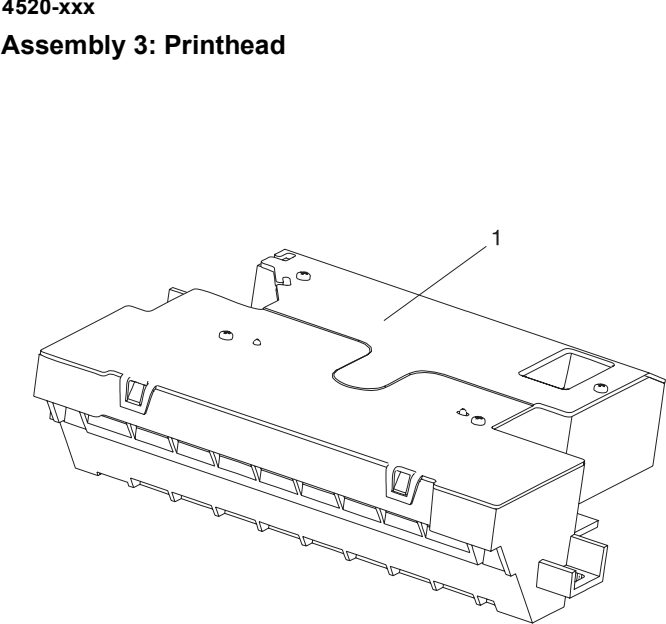 Assembly 3: Printhead parts diagram - Lexmark T520 & T522 Parts