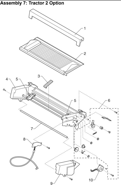 Assembly 7: Tractor 2 Option parts diagram - Lexmark 4227-100 & 4227-200 Parts