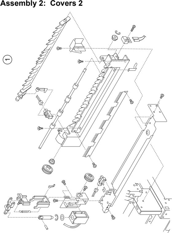 Assembly 2: Covers 2 parts diagram - Lexmark C910 & C912 Parts