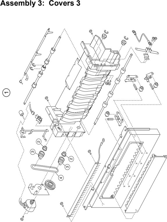 Assembly 3: Covers 3 parts diagram - Lexmark C910 & C912 Parts