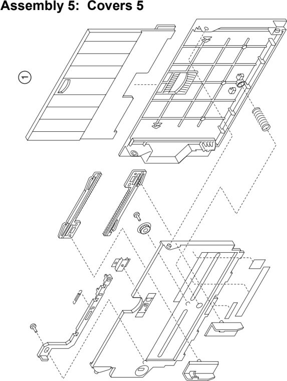 Assembly 5: Covers 5 parts diagram - Lexmark C910 & C912 Parts
