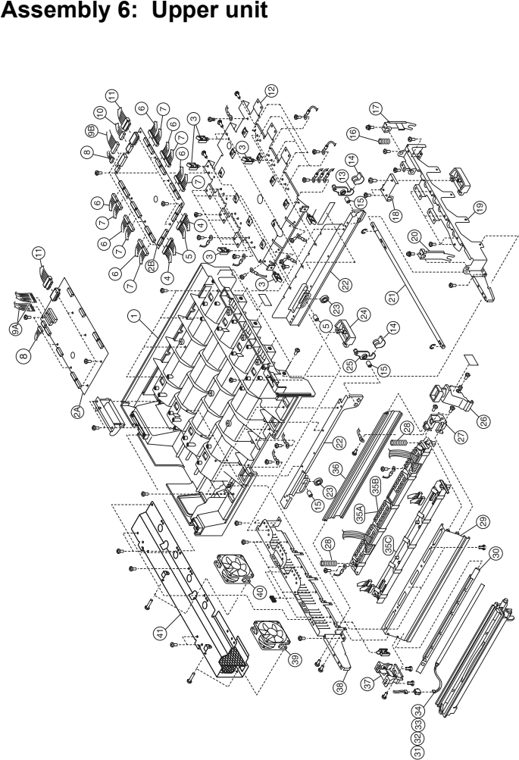 Assembly 6: Upper unit parts diagram - Lexmark C910 & C912 Parts