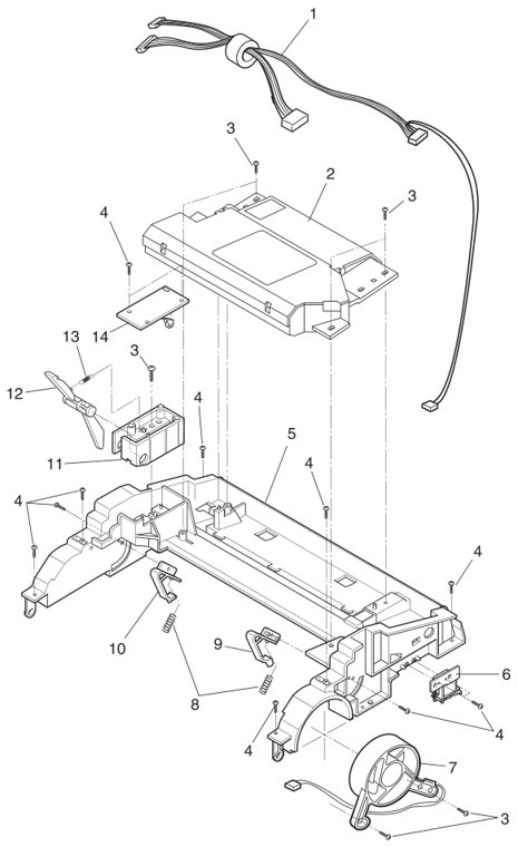 Assembly 2: Frame parts diagram - Lexmark E310 & E312 Parts