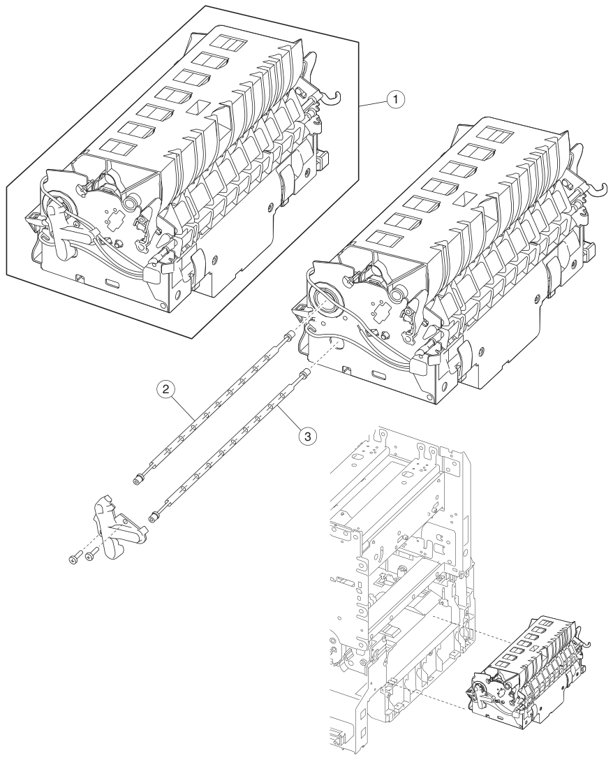Assembly 3: Fuser parts diagram - Lexmark C750 Parts