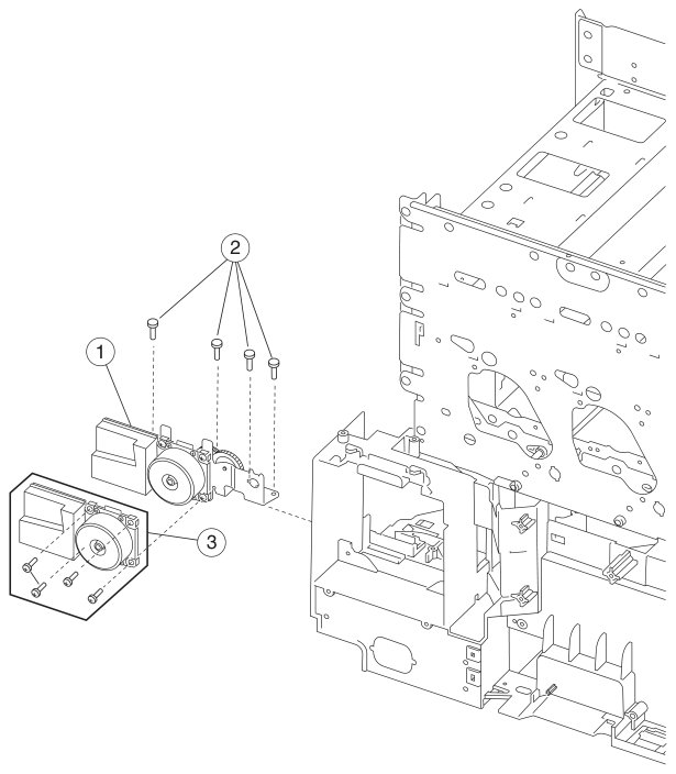 Assembly 4: Fuser drive parts diagram - Lexmark C750 Parts