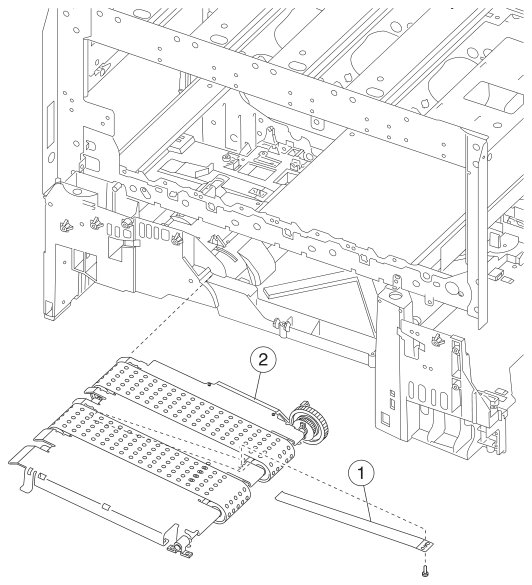 Assembly 5: Vacuum transport belt assembly parts diagram - Lexmark C750 Parts