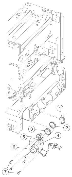 Assembly 11: Paper feed transport parts diagram - Lexmark C750 Parts
