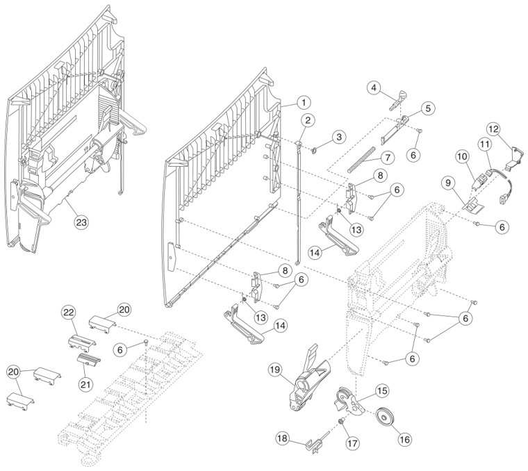 Assembly 12: Multipurpose Feeder (MPF) parts diagram - Lexmark C750 Parts