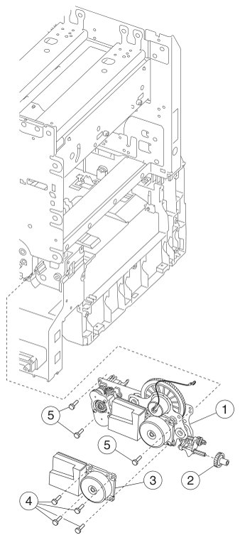 Assembly 16: ITU drive assembly parts diagram - Lexmark C750 Parts