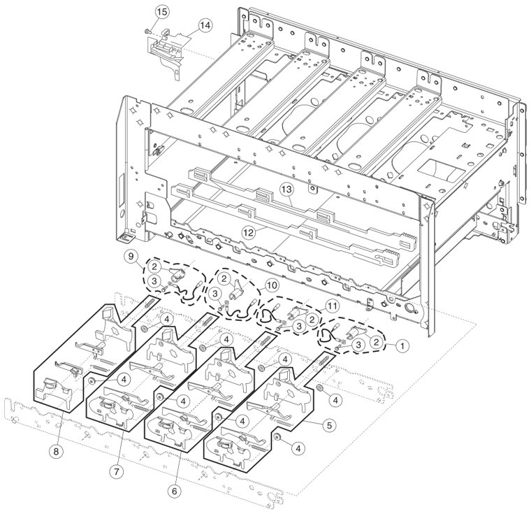Assembly 17: ITU loading parts diagram - Lexmark C750 Parts
