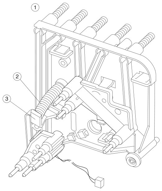 Assembly 19: Cartridge contact assembly parts diagram - Lexmark C750 Parts