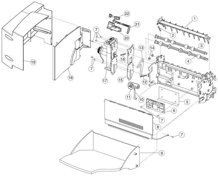 Assembly 26: Output expander parts diagram - Lexmark C750 Parts