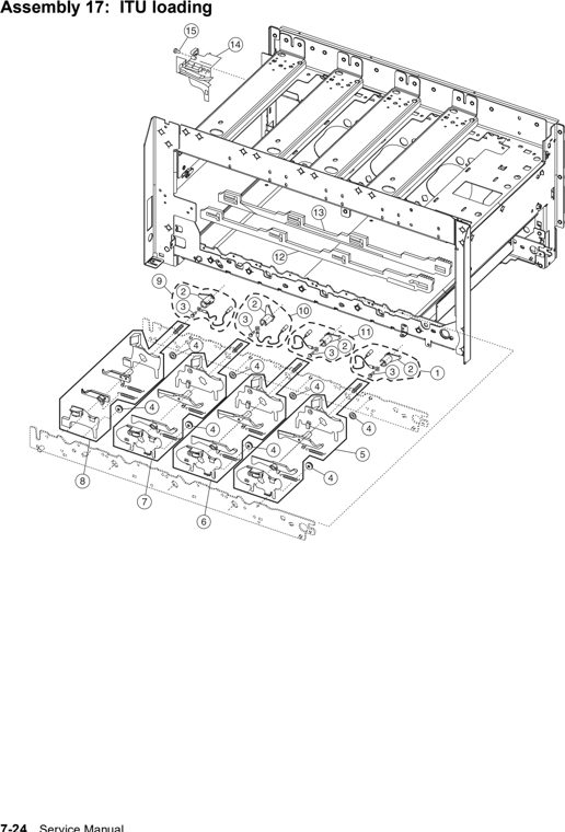 Assembly 17: ITU loading parts diagram - Lexmark C752 Parts