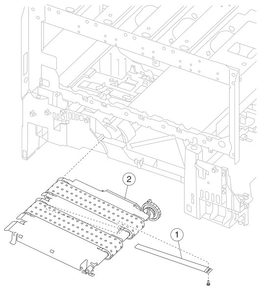 Assembly 5: Vacuum transport belt (VTB) assembly parts diagram - Lexmark C780 & C782 Parts
