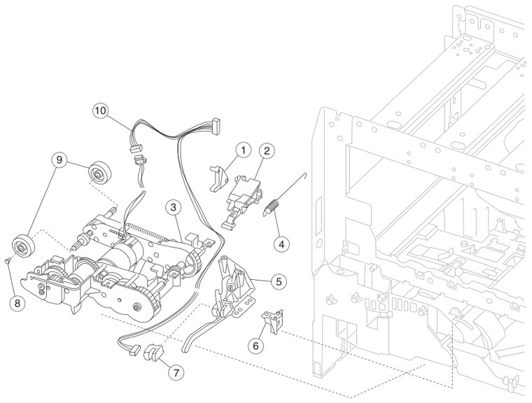 Assembly 14: Autocompensator assembly parts diagram - Lexmark C780 & C782 Parts