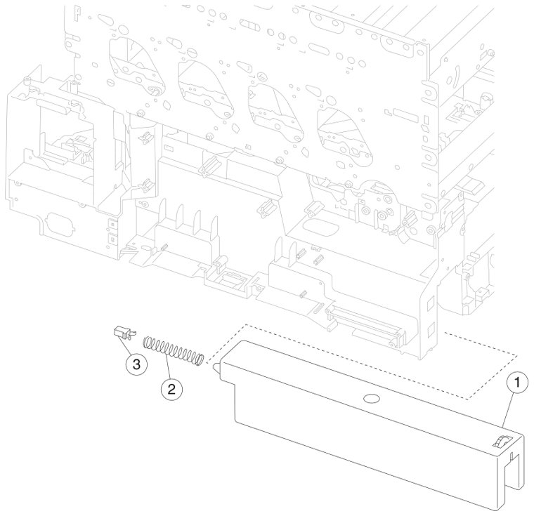 Assembly 18: Waste toner parts diagram - Lexmark C780 & C782 Parts