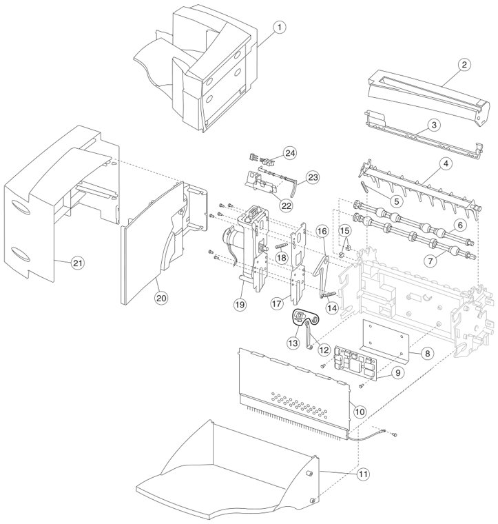 Assembly 27: Output expander parts diagram - Lexmark C780 & C782 Parts