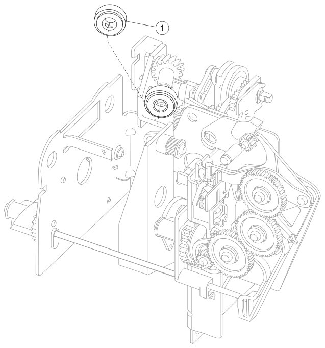 Assembly 43: StapleSmart finisher 4 parts diagram - Lexmark StapleSmart Finisher Parts T640 T642 T644