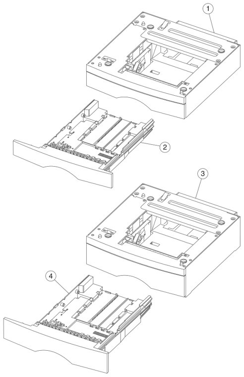 Assembly 9: Options parts diagram - Lexmark X422 Parts