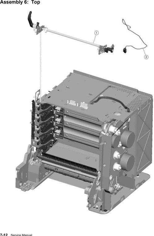 Assembly 6: Top parts diagram - Lexmark C532 Parts
