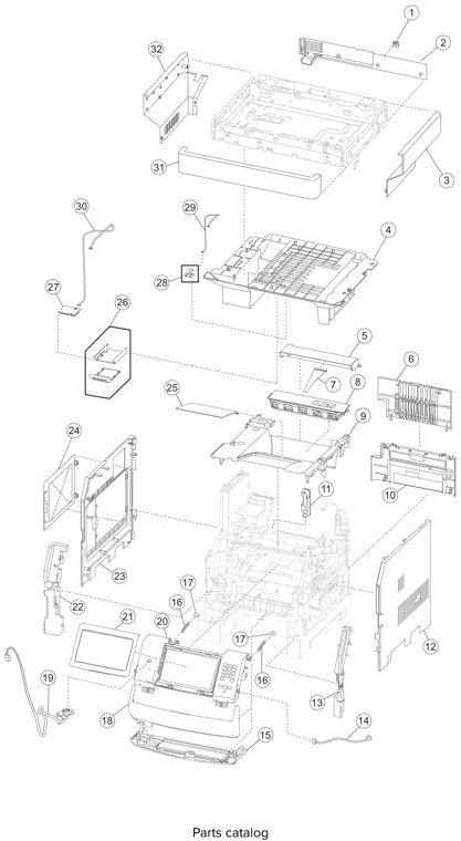 Lexmark Covers (X651, X652, X654, and X656)